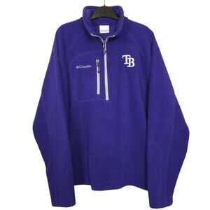 Columbia Tampa Bay Rays MLB Fleece Quarter Zip L